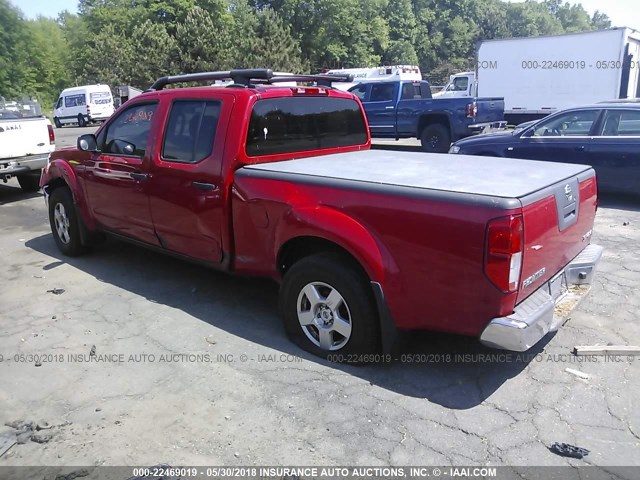 1N6AD09W68C443292 - 2008 NISSAN FRONTIER CREW CAB LE/SE/OFF ROAD RED photo 3