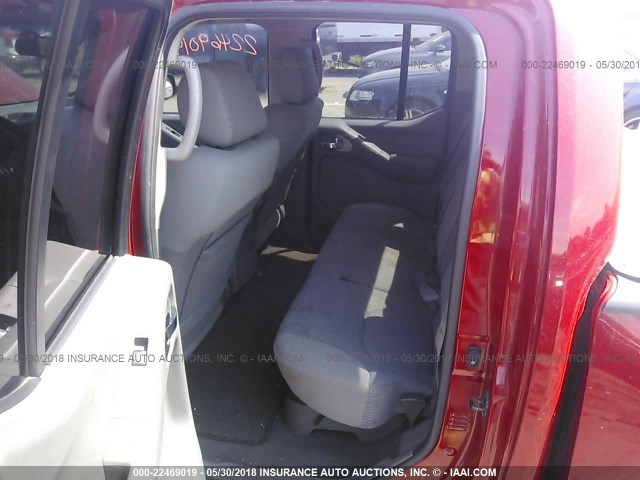 1N6AD09W68C443292 - 2008 NISSAN FRONTIER CREW CAB LE/SE/OFF ROAD RED photo 8