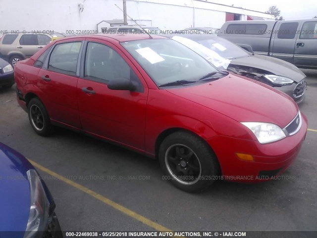 1FAHP34N27W211851 - 2007 FORD FOCUS ZX4/S/SE/SES RED photo 1