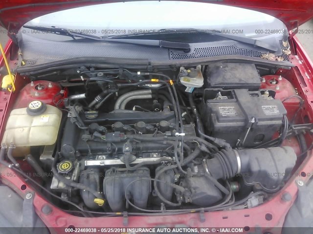 1FAHP34N27W211851 - 2007 FORD FOCUS ZX4/S/SE/SES 红色 照片 10