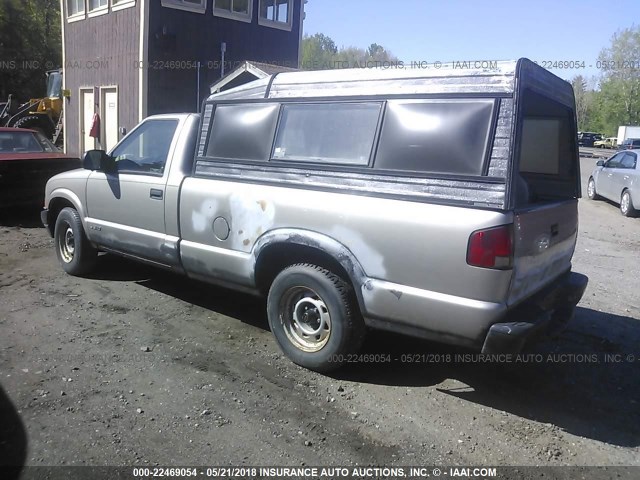 1GCCS14X3X8102778 - 1999 CHEVROLET S TRUCK S10 TAN photo 3