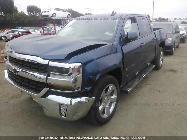 3GCPCREC2GG347199 - 2016 CHEVROLET SILVERADO C1500 LT BLUE photo 2