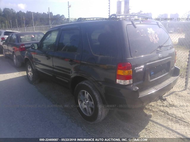 1FMCU04133KC66234 - 2003 FORD ESCAPE LIMITED BLACK photo 3