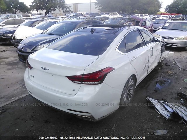 KMHGN4JE6FU049685 - 2015 HYUNDAI GENESIS 3.8L WHITE photo 4