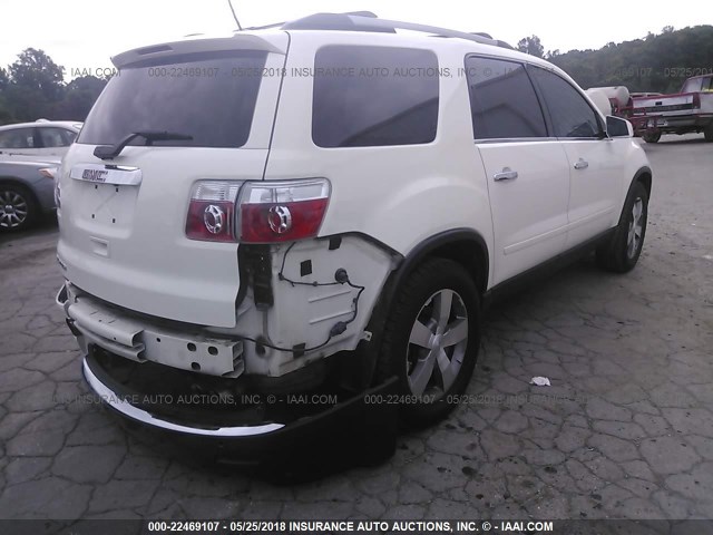 1GKKRRED6CJ132505 - 2012 GMC ACADIA SLT-1 Weiß Foto 4
