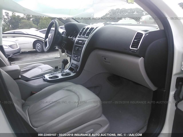 1GKKRRED6CJ132505 - 2012 GMC ACADIA SLT-1 Weiß Foto 5