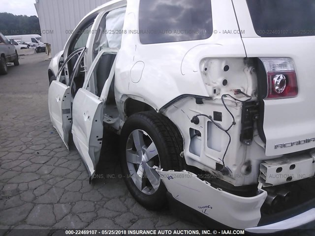 1GKKRRED6CJ132505 - 2012 GMC ACADIA SLT-1 Weiß Foto 6