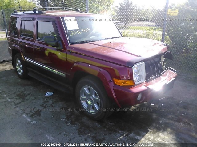 1J8HG58296C122180 - 2006 JEEP COMMANDER LIMITED RED photo 1