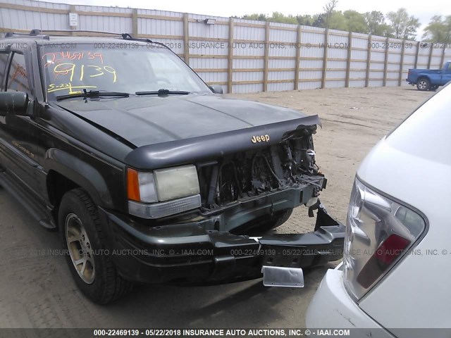 1J4GZ78Y2TC302684 - 1996 JEEP GRAND CHEROKEE LIMITED GREEN photo 6