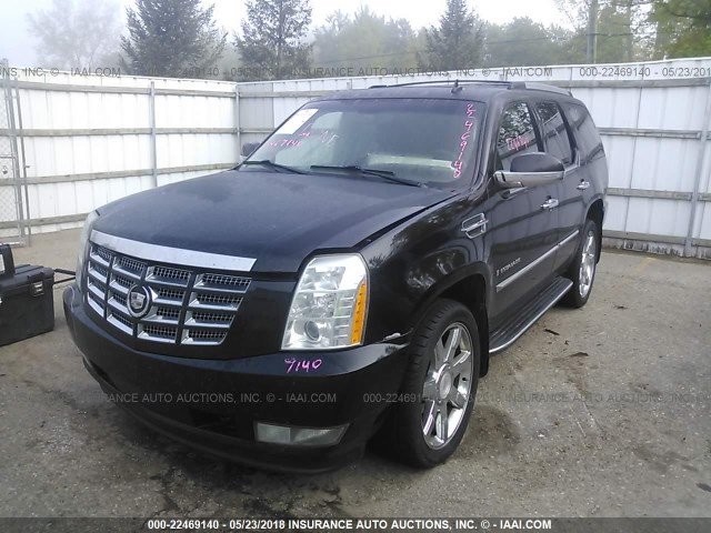 1GYFK63878R232203 - 2008 CADILLAC ESCALADE LUXURY შავი ფოტო 2