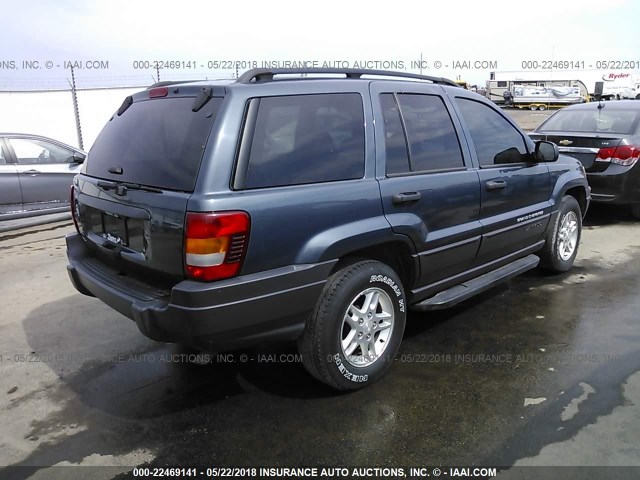 1J4GW48SX4C186347 - 2004 JEEP GRAND CHEROKEE LAREDO/COLUMBIA/FREEDOM 深蓝色 照片 4