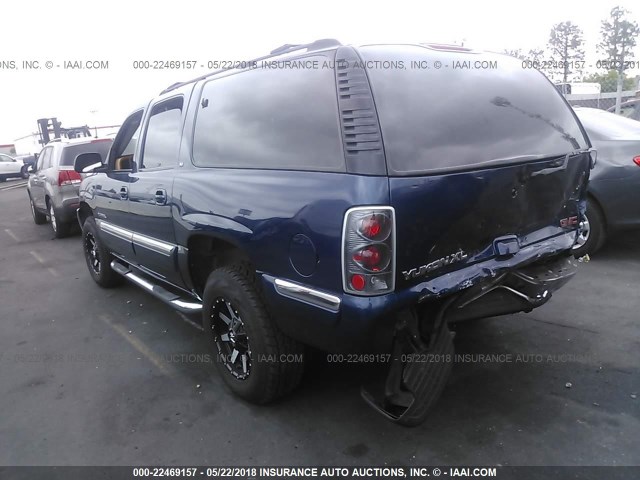 3GKEC16T02G217748 - 2002 GMC YUKON XL C1500 BLUE photo 3