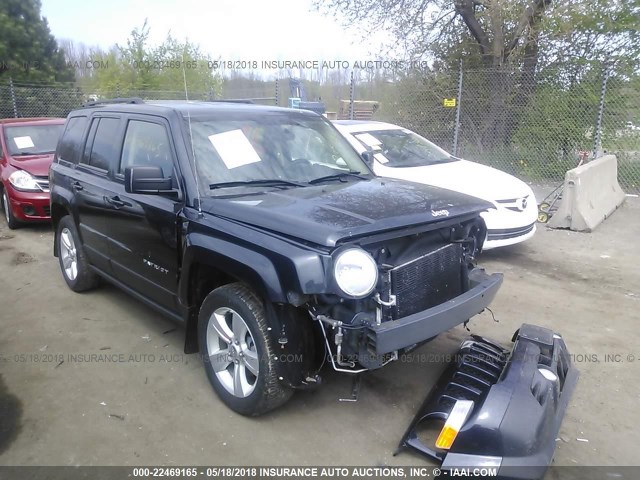 1C4NJPFB7ED905453 - 2014 JEEP PATRIOT LATITUDE BLACK photo 1