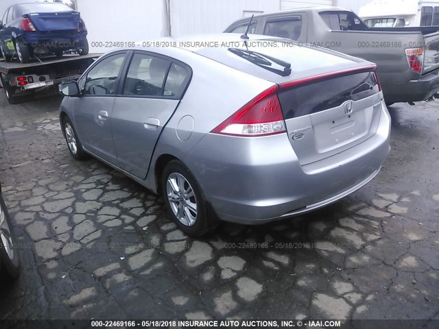 JHMZE2H77AS003715 - 2010 HONDA INSIGHT EX SILVER photo 3