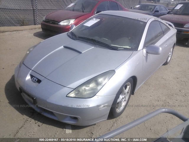 JTDDY32T210042853 - 2001 TOYOTA CELICA GT-S SILVER photo 2