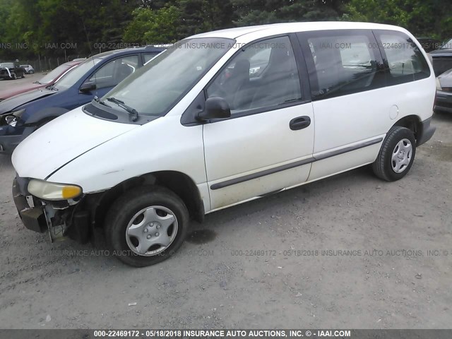 2B4FP25BXYR648567 - 2000 DODGE CARAVAN WHITE photo 2