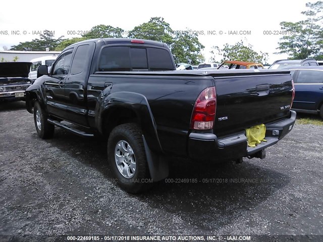 5TETU62N45Z002788 - 2005 TOYOTA TACOMA PRERUNNER ACCESS CAB BLACK photo 3