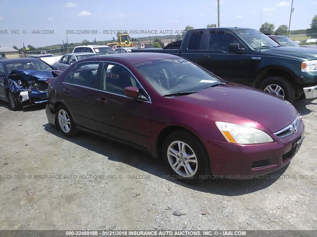 1HGCM56306A121762 - 2006 HONDA ACCORD SE 红色 照片 1
