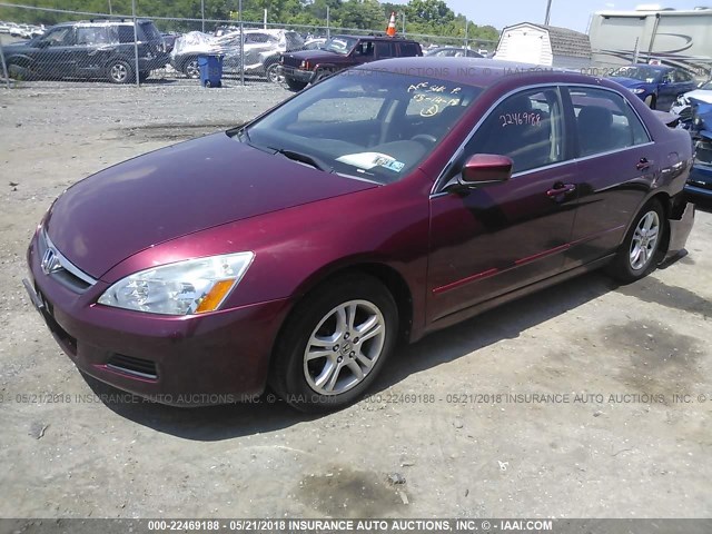 1HGCM56306A121762 - 2006 HONDA ACCORD SE 红色 照片 2