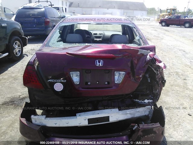 1HGCM56306A121762 - 2006 HONDA ACCORD SE 红色 照片 6