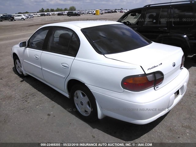 1G1NE52J316100823 - 2001 CHEVROLET MALIBU LS WHITE photo 3