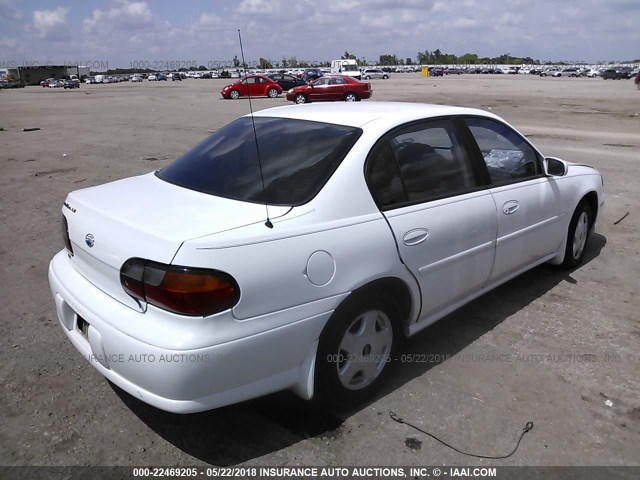 1G1NE52J316100823 - 2001 CHEVROLET MALIBU LS WHITE photo 4