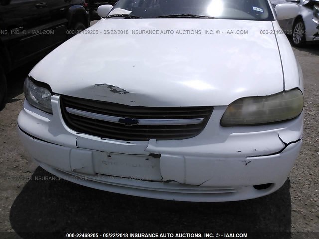 1G1NE52J316100823 - 2001 CHEVROLET MALIBU LS WHITE photo 6