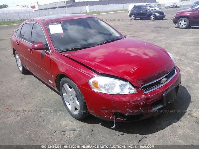 2G1WD58C189131863 - 2008 CHEVROLET IMPALA SUPER SPORT RED photo 1