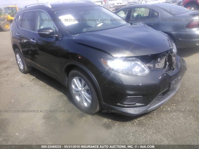 5N1AT2MV3FC834277 - 2015 NISSAN ROGUE S/SL/SV GRAY photo 1