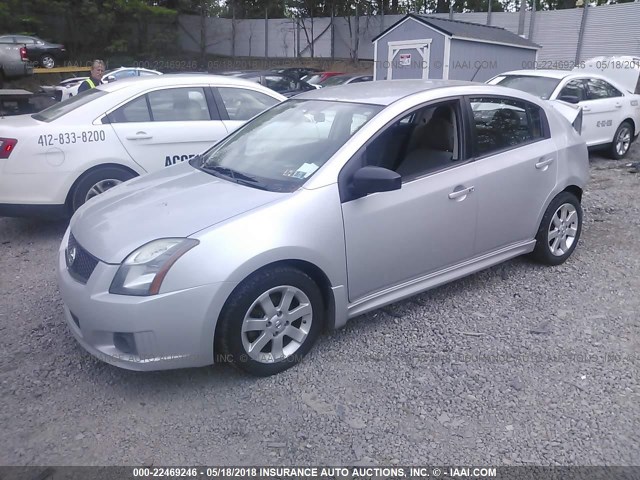 3N1AB6AP0AL685475 - 2010 NISSAN SENTRA 2.0/2.0S/SR/2.0SL SILVER photo 2