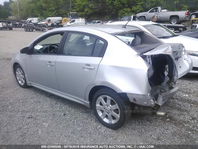 3N1AB6AP0AL685475 - 2010 NISSAN SENTRA 2.0/2.0S/SR/2.0SL SILVER photo 3