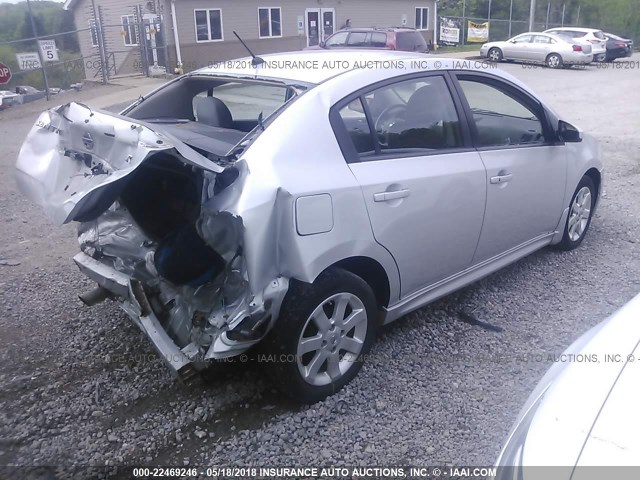 3N1AB6AP0AL685475 - 2010 NISSAN SENTRA 2.0/2.0S/SR/2.0SL SILVER photo 4