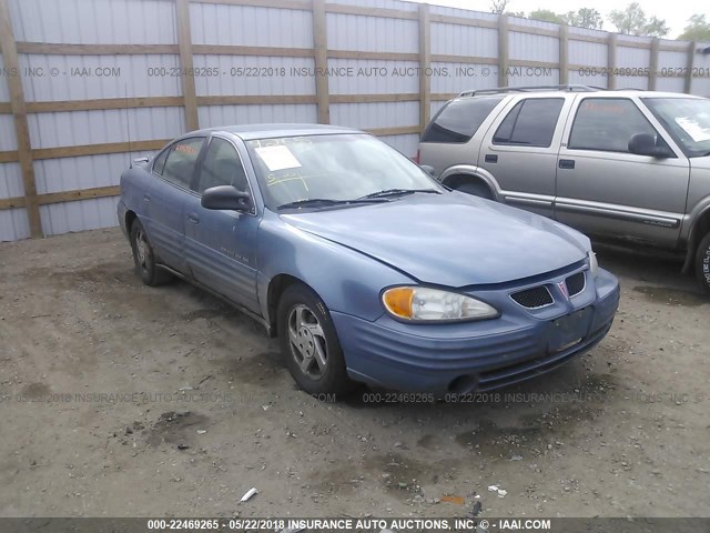 1G2NE52T7XC529051 - 1999 PONTIAC GRAND AM SE BLUE photo 1