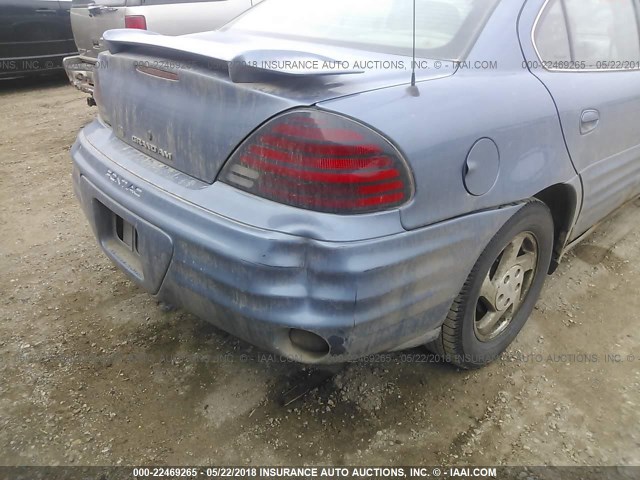 1G2NE52T7XC529051 - 1999 PONTIAC GRAND AM SE BLUE photo 6