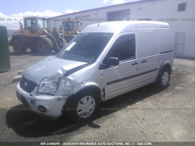 NM0LS7BNXDT144651 - 2013 FORD TRANSIT CONNECT XLT SILVER photo 2