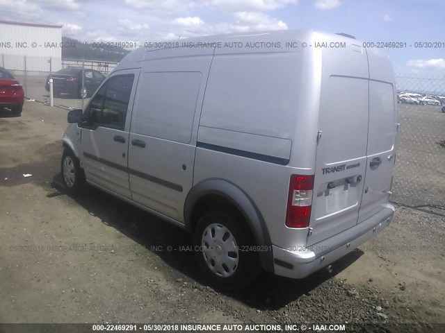 NM0LS7BNXDT144651 - 2013 FORD TRANSIT CONNECT XLT SILVER photo 3