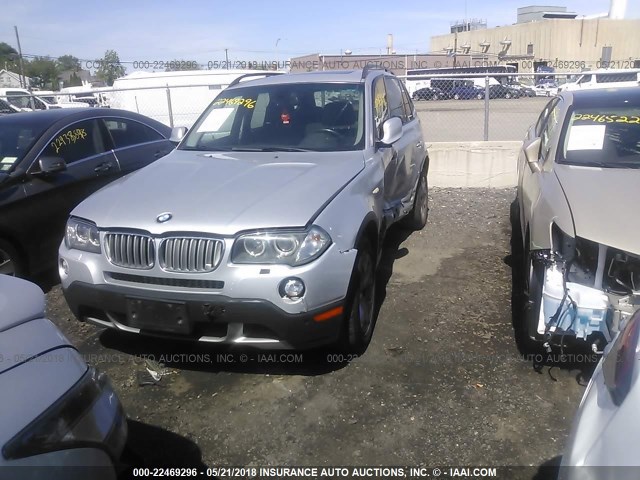 WBXPC9C40AWJ33271 - 2010 BMW X3 XDRIVE30I SILVER photo 2