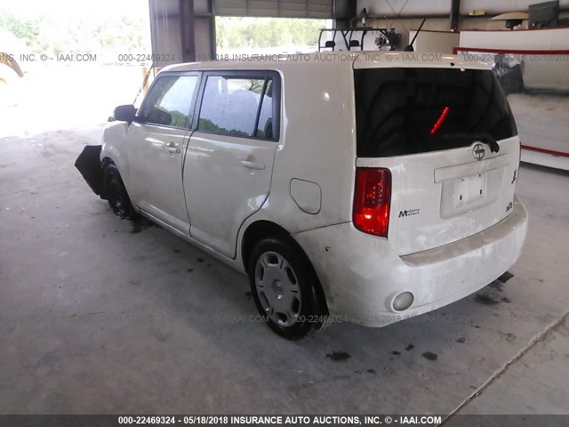 JTLKE50E881010014 - 2008 TOYOTA SCION XB თეთრი ფოტო 3