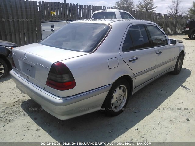 WDBHA24G2YA806090 - 2000 MERCEDES-BENZ C 230 SILVER photo 4