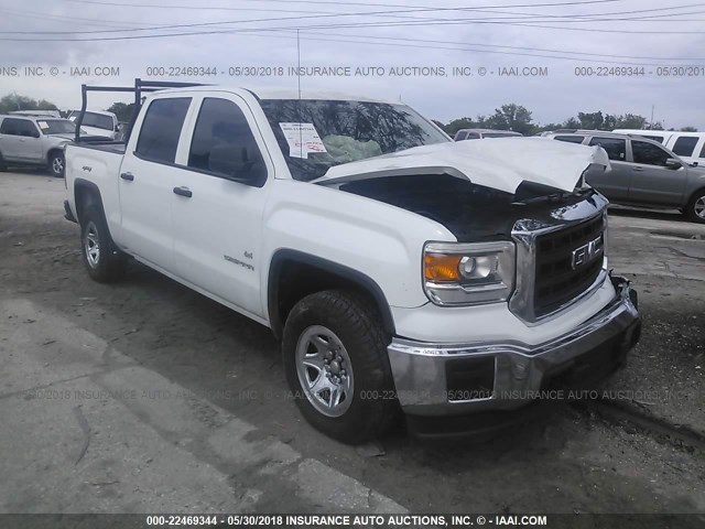 3GTU2TEC6EG173122 - 2014 GMC SIERRA K1500 WHITE photo 1