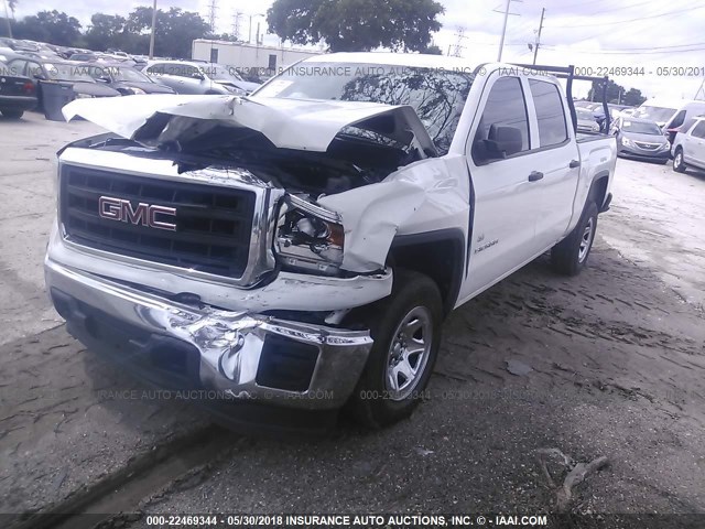 3GTU2TEC6EG173122 - 2014 GMC SIERRA K1500 WHITE photo 2