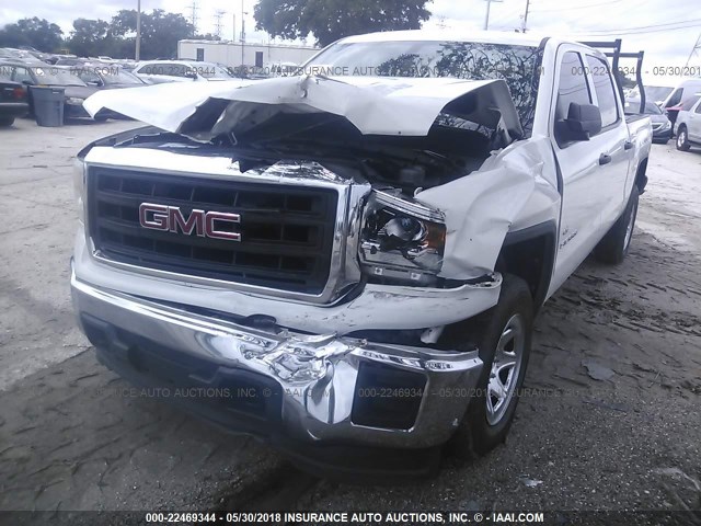 3GTU2TEC6EG173122 - 2014 GMC SIERRA K1500 WHITE photo 6