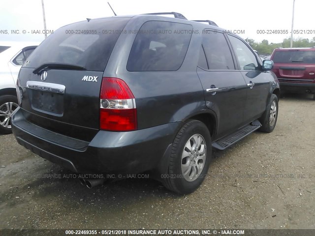 2HNYD18973H533067 - 2003 ACURA MDX TOURING GRAY photo 4