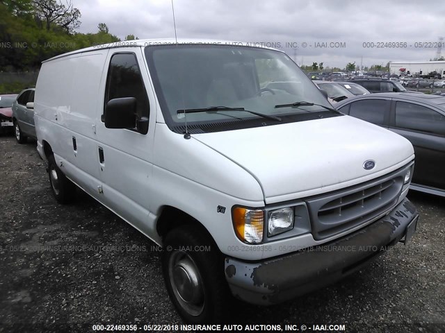 1FTNE24LXYHB08792 - 2000 FORD ECONOLINE E250 VAN WHITE photo 1