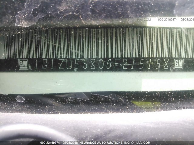 1G1ZU53806F215158 - 2006 CHEVROLET MALIBU LTZ 白色 照片 9