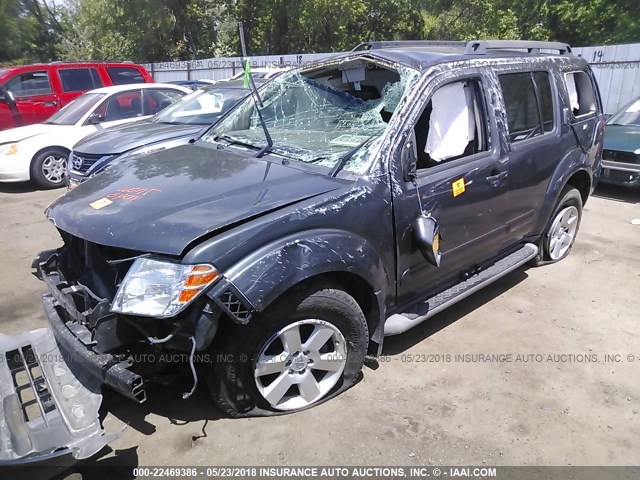 5N1AR1NB5CC617564 - 2012 NISSAN PATHFINDER S/LE/SE GRAY photo 2