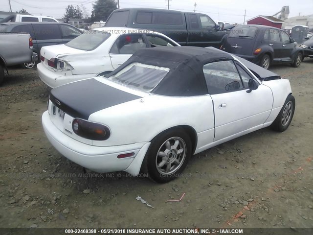 JM1NA3519M1226303 - 1991 MAZDA MX-5 MIATA WHITE photo 4