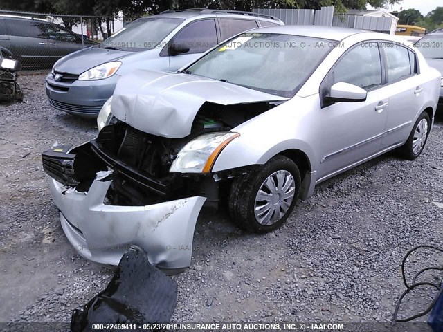 3N1AB6AP0AL729281 - 2010 NISSAN SENTRA 2.0/2.0S/SR/2.0SL SILVER photo 2