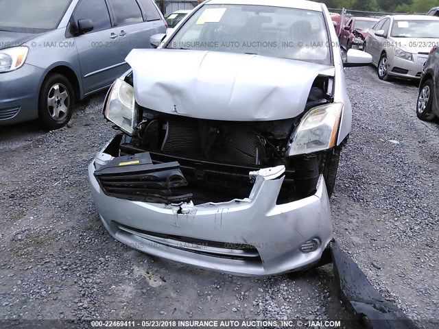 3N1AB6AP0AL729281 - 2010 NISSAN SENTRA 2.0/2.0S/SR/2.0SL SILVER photo 6