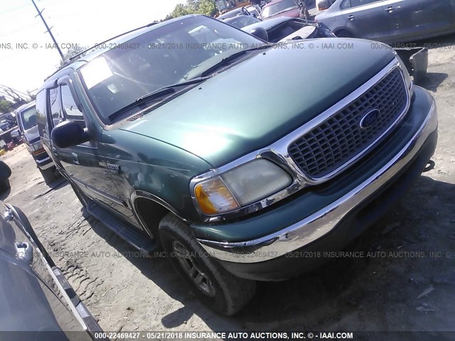 1FMPU16L6YLC31503 - 2000 FORD EXPEDITION XLT GREEN photo 1